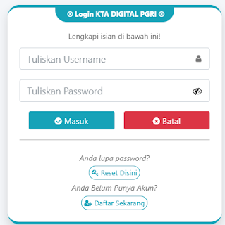 Register PGRI Ilirbarati - Persatuan Guru Republik Indonesia Cabang Ilirbarati